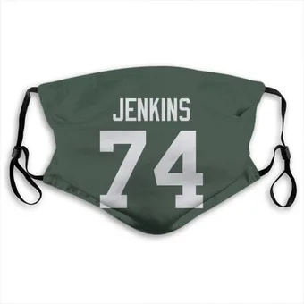 Elgton Jenkins Name & Number Green Face Mask