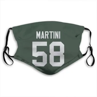 Greer Martini Name & Number Green Face Mask