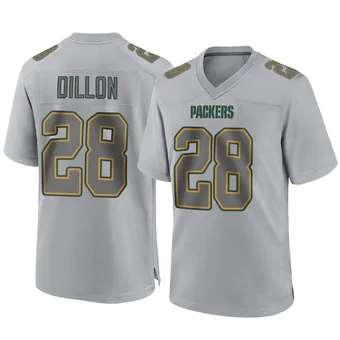 Men's AJ Dillon Gray Game Atmosphere Fashion Football Jersey