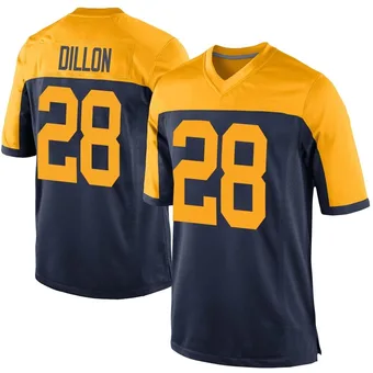 Men's AJ Dillon Navy Game Alternate Football Jersey