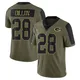 Men's AJ Dillon Olive Limited 2021 Salute To Service Football Jersey