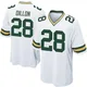 Men's AJ Dillon White Game Football Jersey