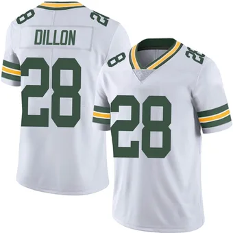 Men's AJ Dillon White Limited Vapor Untouchable Football Jersey