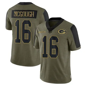 Men's Alex McGough Olive Limited 2021 Salute To Service Football Jersey