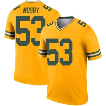 Men's Arron Mosby Gold Legend Inverted Football Jersey