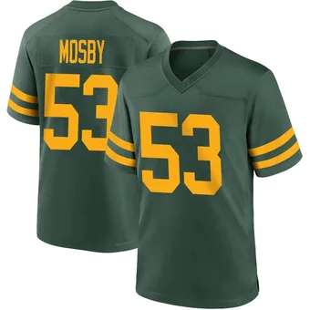 Men's Arron Mosby Green Game Alternate Football Jersey