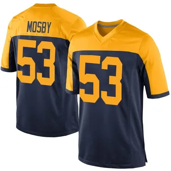 Men's Arron Mosby Navy Game Alternate Football Jersey