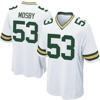 Men's Arron Mosby White Game Football Jersey