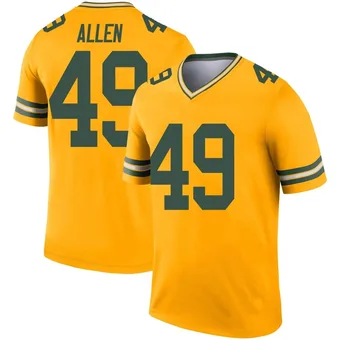 Men's Austin Allen Gold Legend Inverted Football Jersey