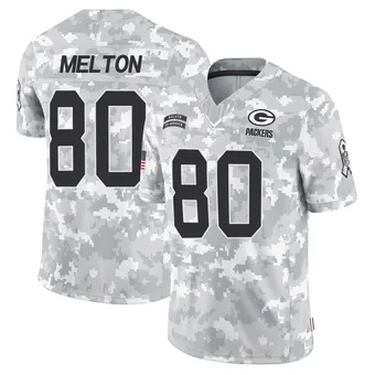 Men's Bo Melton Arctic Camo Limited 2024 Salute to Service Football Jersey