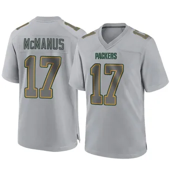 Men's Brandon McManus Gray Game Atmosphere Fashion Football Jersey