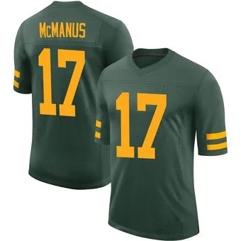 Men's Brandon McManus Green Limited Alternate Vapor Football Jersey