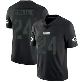 Men's Carrington Valentine Black Impact Limited Football Jersey