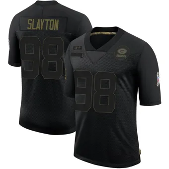 Men's Chris Slayton Black Limited 2020 Salute To Service Football Jersey