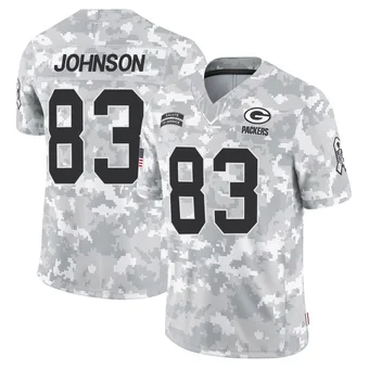 Men's Cornelius Johnson Arctic Camo Limited 2024 Salute to Service Football Jersey