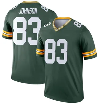 Men's Cornelius Johnson Green Legend Football Jersey