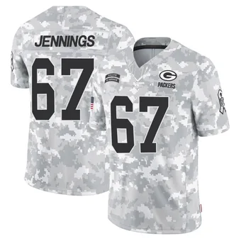 Men's Donovan Jennings Arctic Camo Limited 2024 Salute to Service Football Jersey