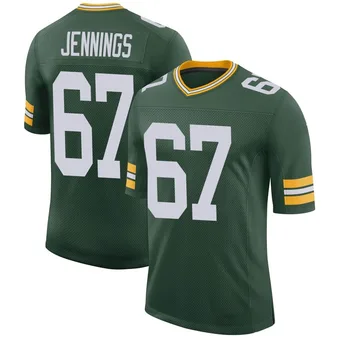 Men's Donovan Jennings Green Limited Classic Football Jersey