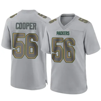 Men's Edgerrin Cooper Gray Game Atmosphere Fashion Football Jersey