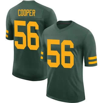 Men's Edgerrin Cooper Green Limited Alternate Vapor Football Jersey