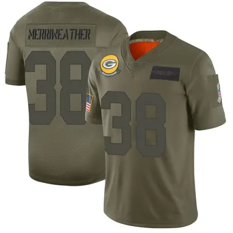 Men's Ellis Merriweather Camo Limited 2019 Salute to Service Football Jersey