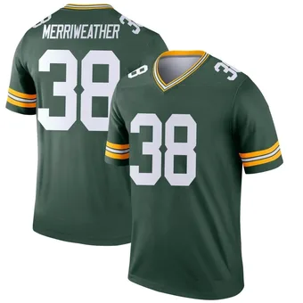 Men's Ellis Merriweather Green Legend Football Jersey