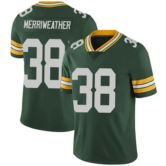 Men's Ellis Merriweather Green Limited Team Color Vapor Untouchable Football Jersey