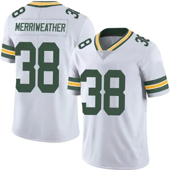 Men's Ellis Merriweather White Limited Vapor Untouchable Football Jersey