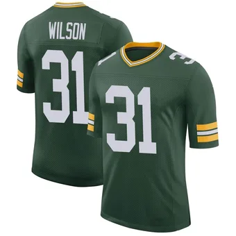 Men's Emanuel Wilson Green Limited Classic Football Jersey