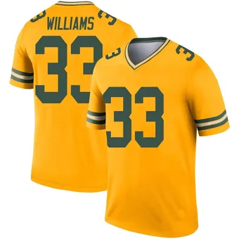 Men's Evan Williams Gold Legend Inverted Football Jersey