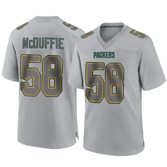 Men's Isaiah McDuffie Gray Game Atmosphere Fashion Football Jersey