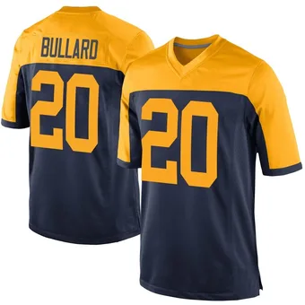 Men's Javon Bullard Navy Game Alternate Football Jersey