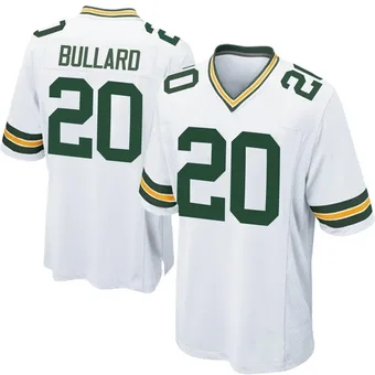 Men's Javon Bullard White Game Football Jersey