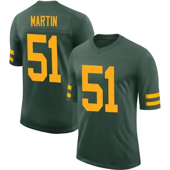 Men's Jeremiah Martin Green Limited Alternate Vapor Football Jersey