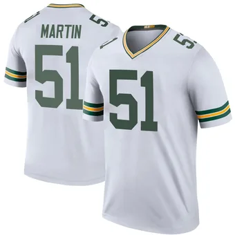 Men's Jeremiah Martin White Legend Color Rush Football Jersey