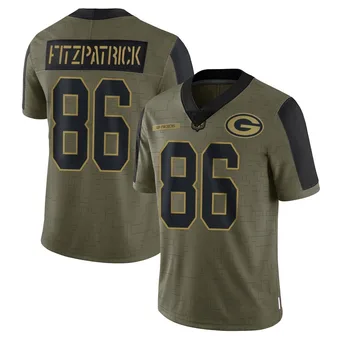 Men's John FitzPatrick Olive Limited 2021 Salute To Service Football Jersey