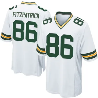 Men's John FitzPatrick White Game Football Jersey