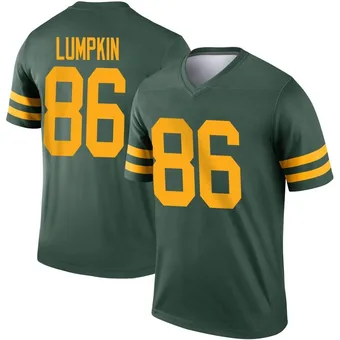 Men's Johnny Lumpkin Green Legend Alternate Football Jersey