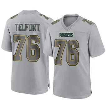 Men's Kadeem Telfort Gray Game Atmosphere Fashion Football Jersey