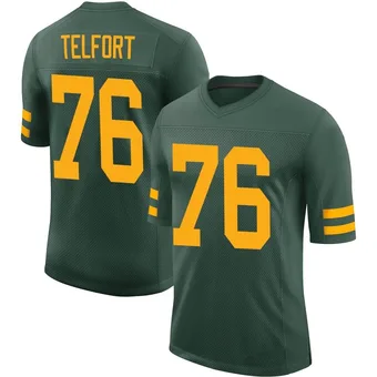 Men's Kadeem Telfort Green Limited Alternate Vapor Football Jersey