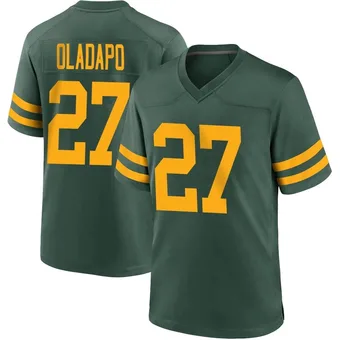 Men's Kitan Oladapo Green Game Alternate Football Jersey