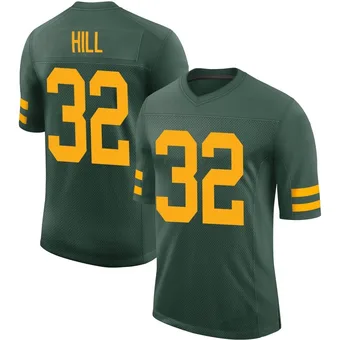 Men's Kylin Hill Green Limited Alternate Vapor Football Jersey