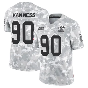 Men's Lukas Van Ness Arctic Camo Limited 2024 Salute to Service Football Jersey