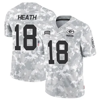 Men's Malik Heath Arctic Camo Limited 2024 Salute to Service Football Jersey