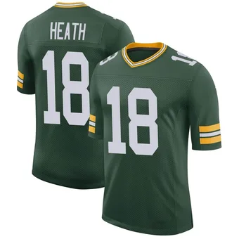 Men's Malik Heath Green Limited Classic Football Jersey