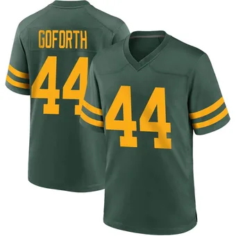 Men's Ralen Goforth Green Game Alternate Football Jersey