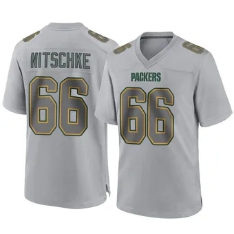 Men's Ray Nitschke Gray Game Atmosphere Fashion Football Jersey