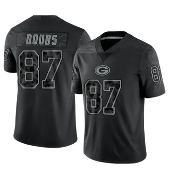 Men's Romeo Doubs Black Limited Reflective Football Jersey