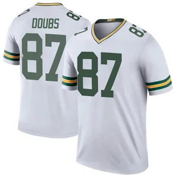 Men's Romeo Doubs White Legend Color Rush Football Jersey