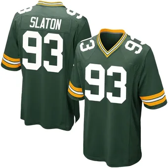 Men's T.J. Slaton Green Game Team Color Football Jersey